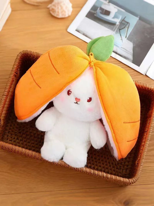 Jelly Stuffed Animal – Strawberry Floral Ears Bonnie Rabbit Plush 30cm