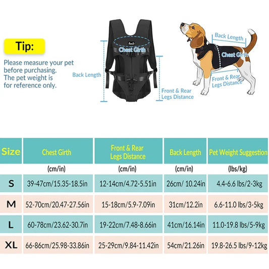 Front Travel Pet Carrier Backpack – Dog & Cat Bag for Small & Medium Breeds
