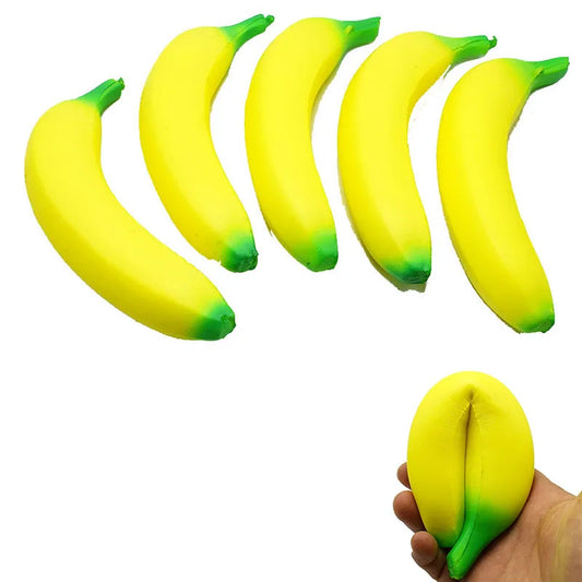 Jumbo Squishy Banana Stress Toy – Slow Rise Fruit Fidget