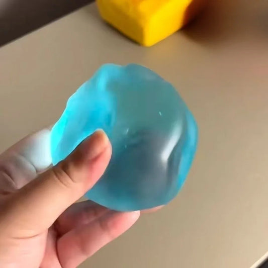 Transparent Squishy Slow-Rise Stress Ball – Sensory Decompression Toy
