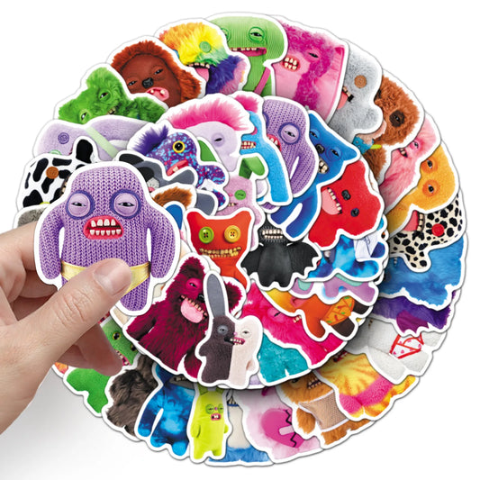 Fuggler Monster Stickers Pack – 50 Waterproof Tooth Monster Decals