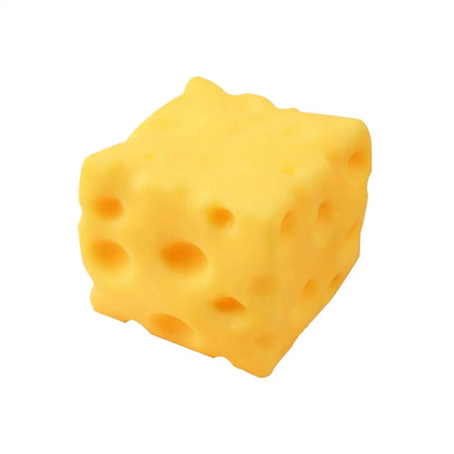 Squeeze Cheese Block Fidget Toy – Multi-Size Stress Reliever