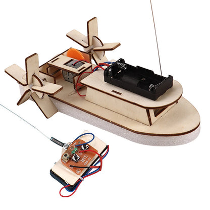 Bubble Noodle DIY Electric Boat Model STEM Science Kit – 3D Wooden Assembly Toy