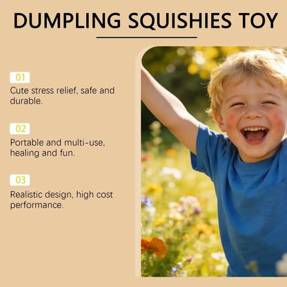Squishy Dumpling Stress Ball with Steamer Box – Slow Rise Sensory Toy