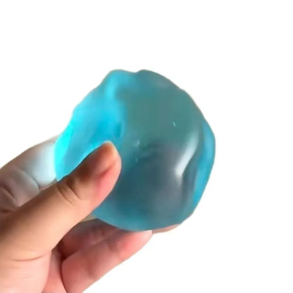 Transparent Squishy Slow-Rise Stress Ball – Sensory Decompression Toy