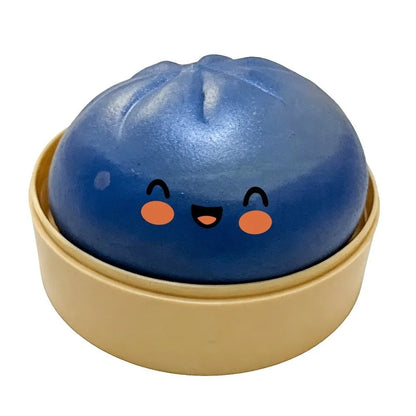 Squishy Dumpling Stress Ball with Steamer Box – Slow Rise Sensory Toy
