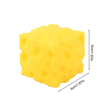 Squeeze Cheese Block Fidget Toy – Multi-Size Stress Reliever