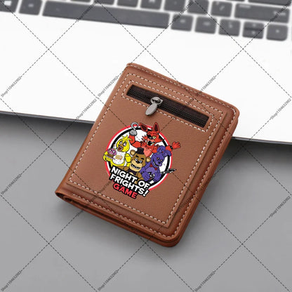 FNAF Wallet – Five Nights at Freddy's Anime Print Portable Purse for Men & Women