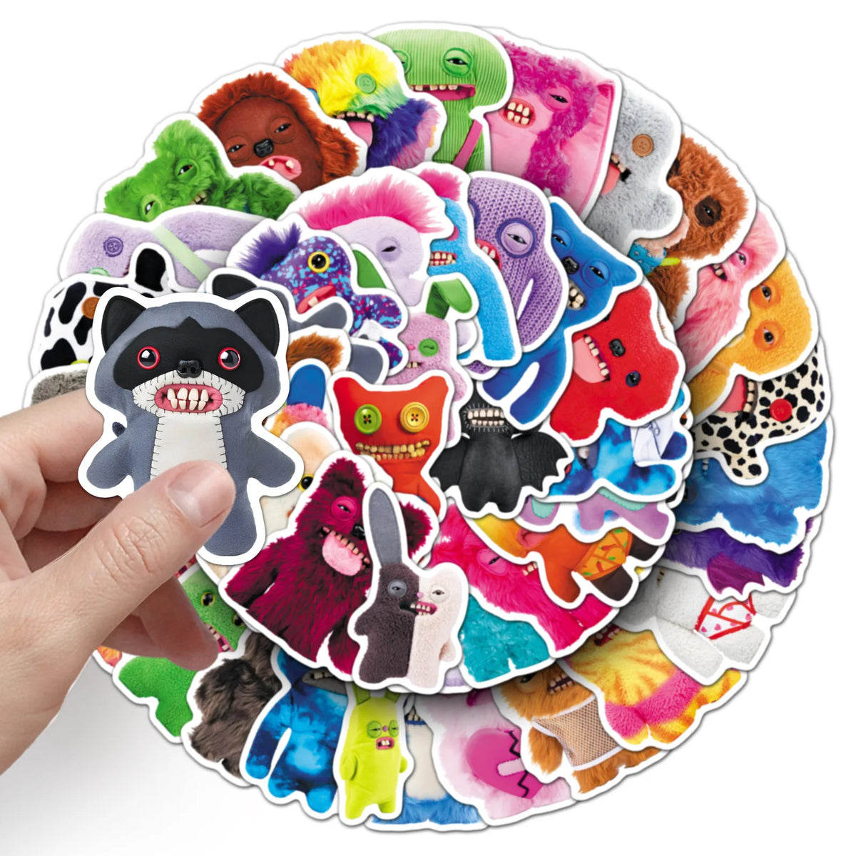 Fuggler Monster Stickers Pack – 50 Waterproof Tooth Monster Decals ...