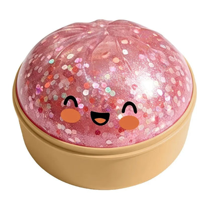 Squishy Dumpling Stress Ball with Steamer Box – Slow Rise Sensory Toy