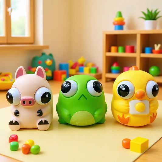 Cute Animal Squishy Stress Toy – Cartoon Pet Fidget Doll