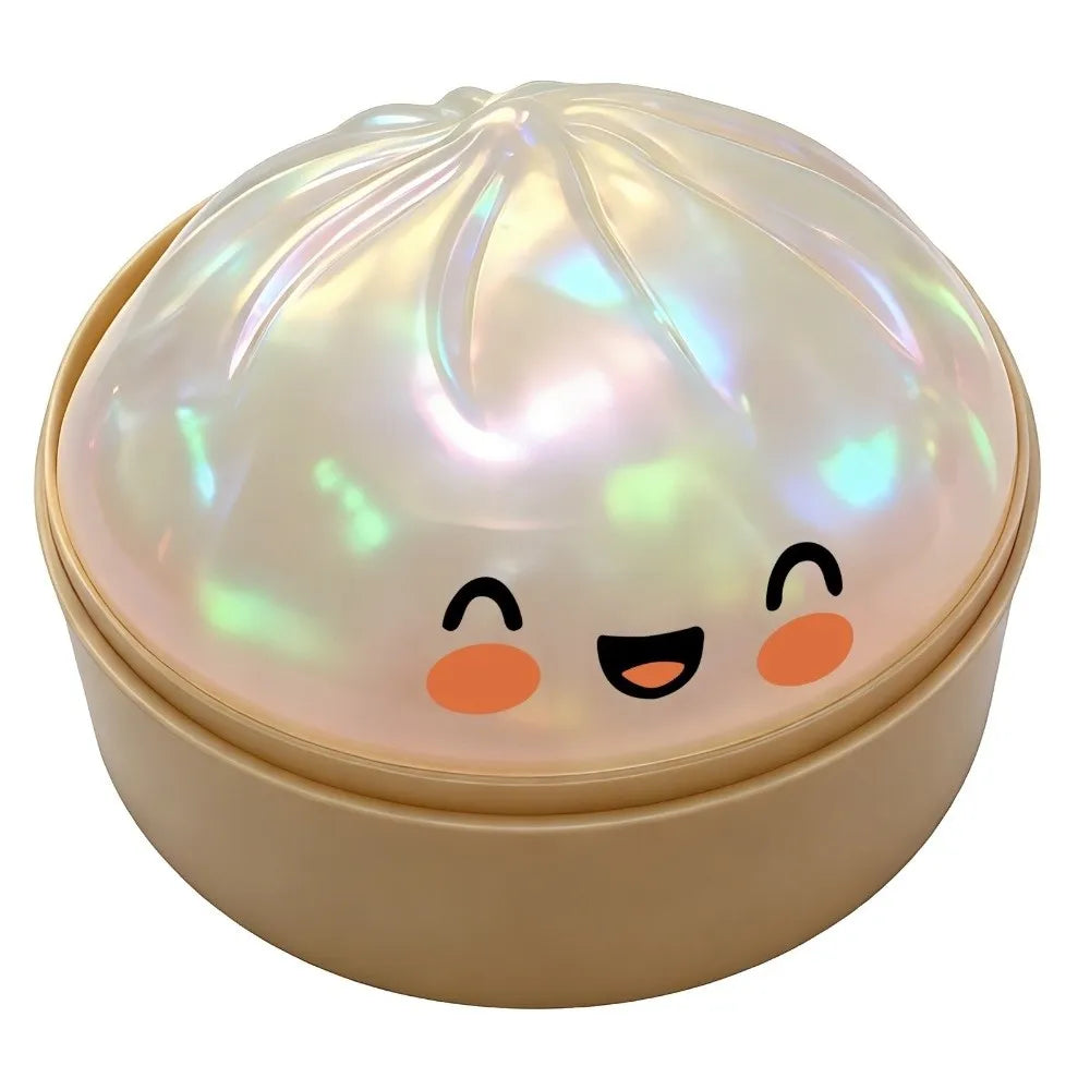Squishy Dumpling Stress Ball with Steamer Box – Slow Rise Sensory Toy