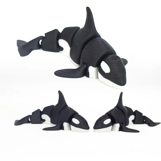 Wigglitz 3D Printed Mini Animal Fidget Figurines – Articulated Desk Toys