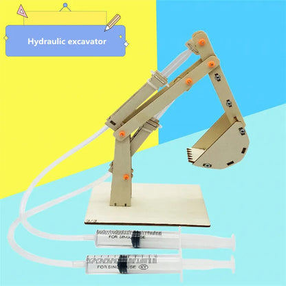 Bubble Noodle DIY STEM Excavator Model Kit – Physics Science Experiment Toy for Kids