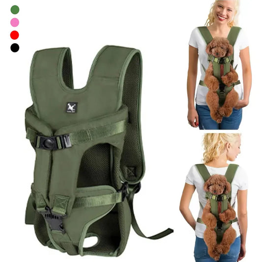Front Travel Pet Carrier Backpack – Dog & Cat Bag for Small & Medium Breeds