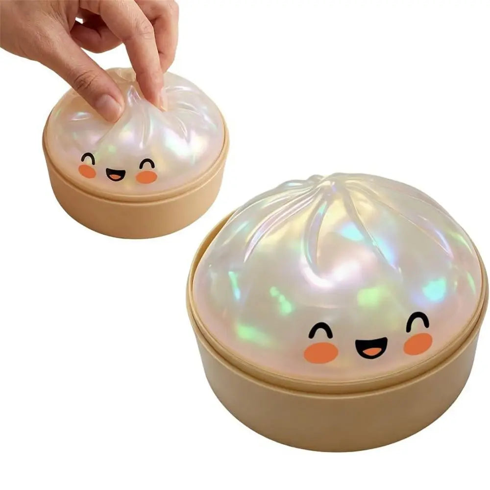 Squishy Dumpling Stress Ball with Steamer Box – Slow Rise Sensory Toy