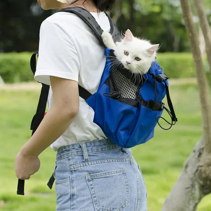 Breathable Washable Pet Carrier Backpack – Portable Adjustable Dog & Cat Bag
