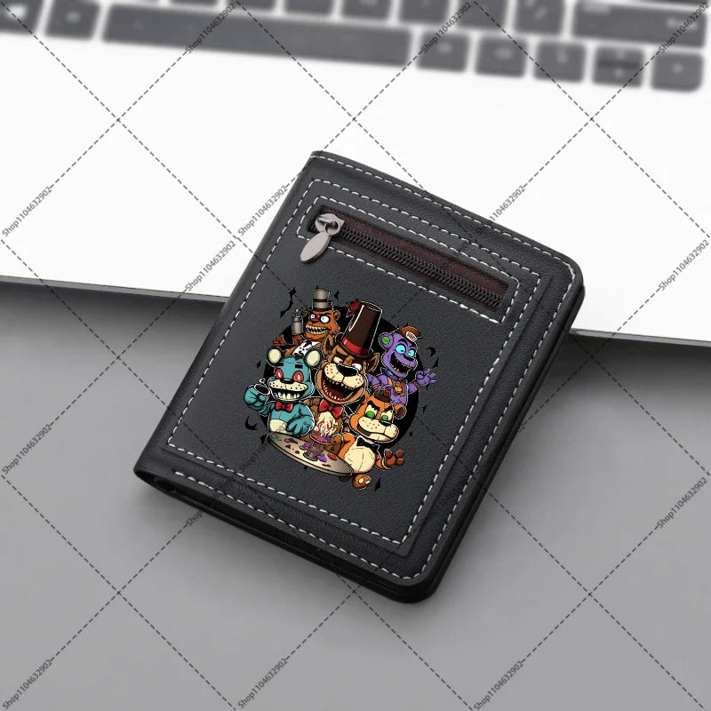 FNAF Wallet – Five Nights at Freddy's Anime Print Portable Purse for Men & Women