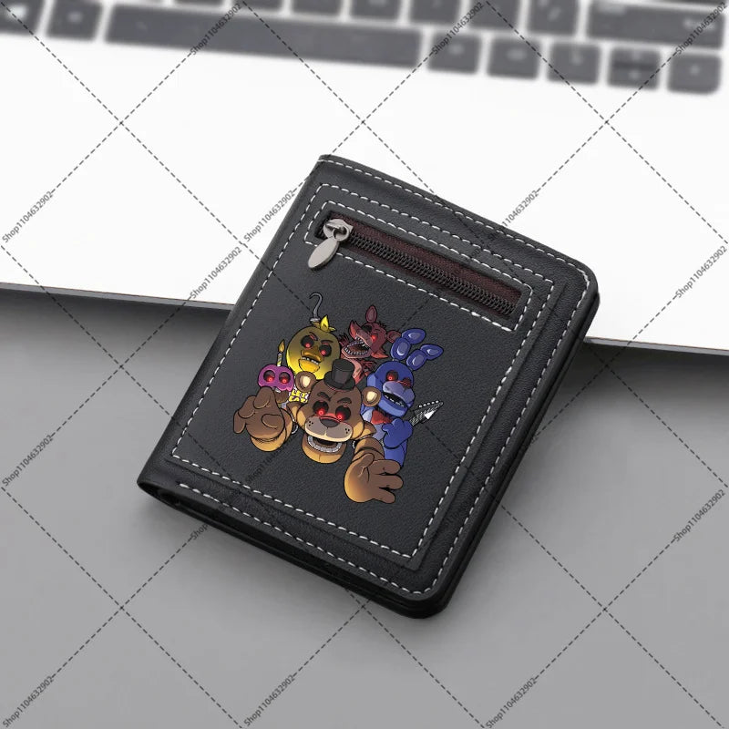 FNAF Wallet – Five Nights at Freddy's Anime Print Portable Purse for Men & Women