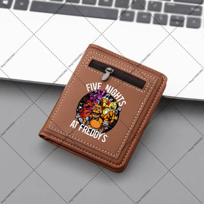 FNAF Wallet – Five Nights at Freddy's Anime Print Portable Purse for Men & Women