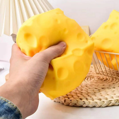 Squeeze Cheese Block Fidget Toy – Multi-Size Stress Reliever