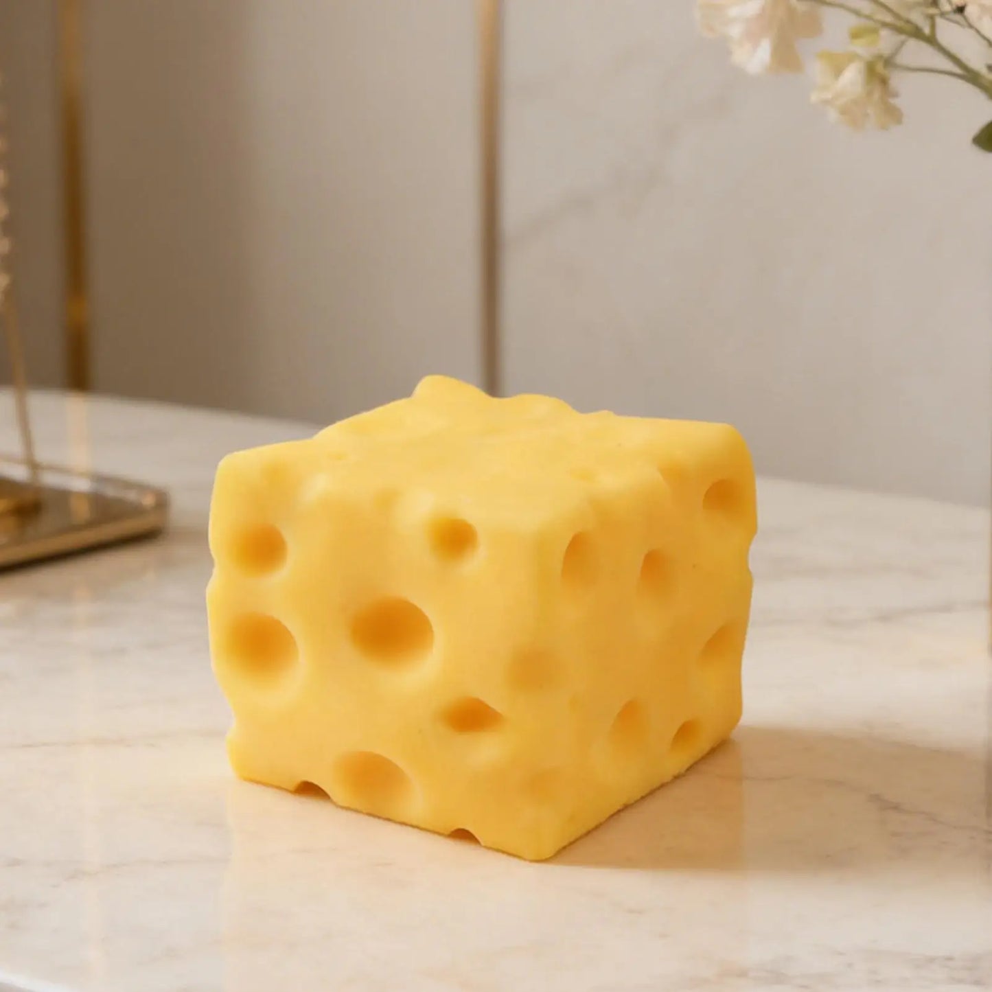 Squeeze Cheese Block Fidget Toy – Multi-Size Stress Reliever