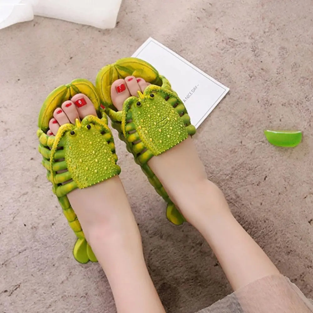 Lobster Slippers – Funny Non-Slip Soft Sole PVC Beach Slides for Men & Women