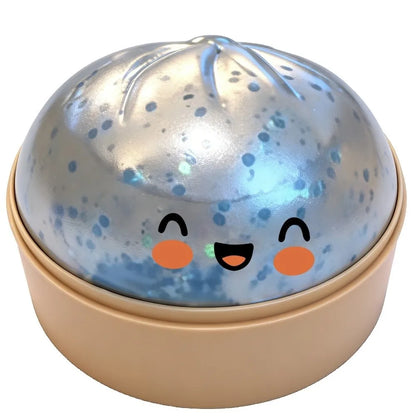 Squishy Dumpling Stress Ball with Steamer Box – Slow Rise Sensory Toy