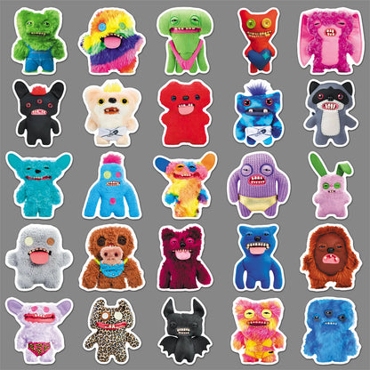 Fuggler Sticker Fuggler Monster Stickers Pack – 50 Waterproof Tooth Monster Decals ...