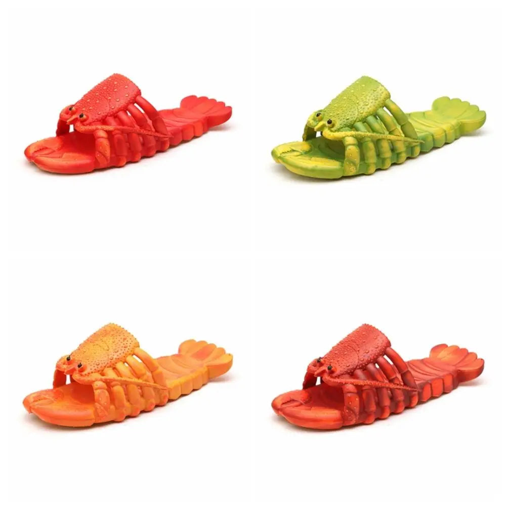 Lobster Slippers – Funny Non-Slip Soft Sole PVC Beach Slides for Men & Women