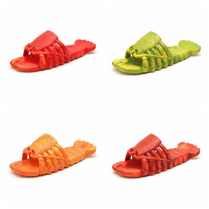 Lobster Slippers – Funny Non-Slip Soft Sole PVC Beach Slides for Men & Women