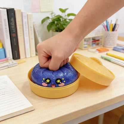 Squishy Dumpling Stress Ball with Steamer Box – Slow Rise Sensory Toy