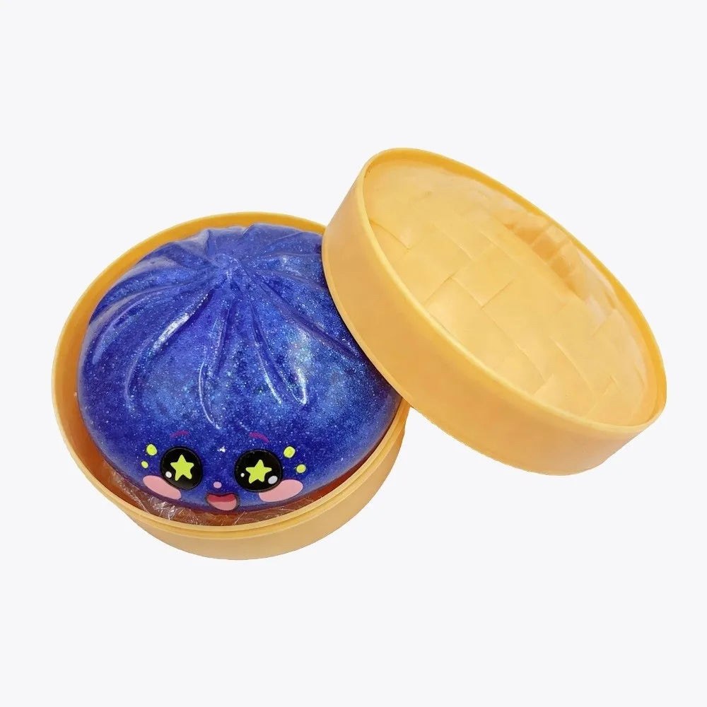 Squishy Dumpling Stress Ball with Steamer Box – Slow Rise Sensory Toy